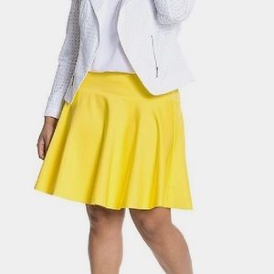 Lane Bryant Double Weave Stretch Skater Skirt